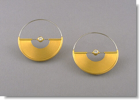 38mm earrings with diamonds